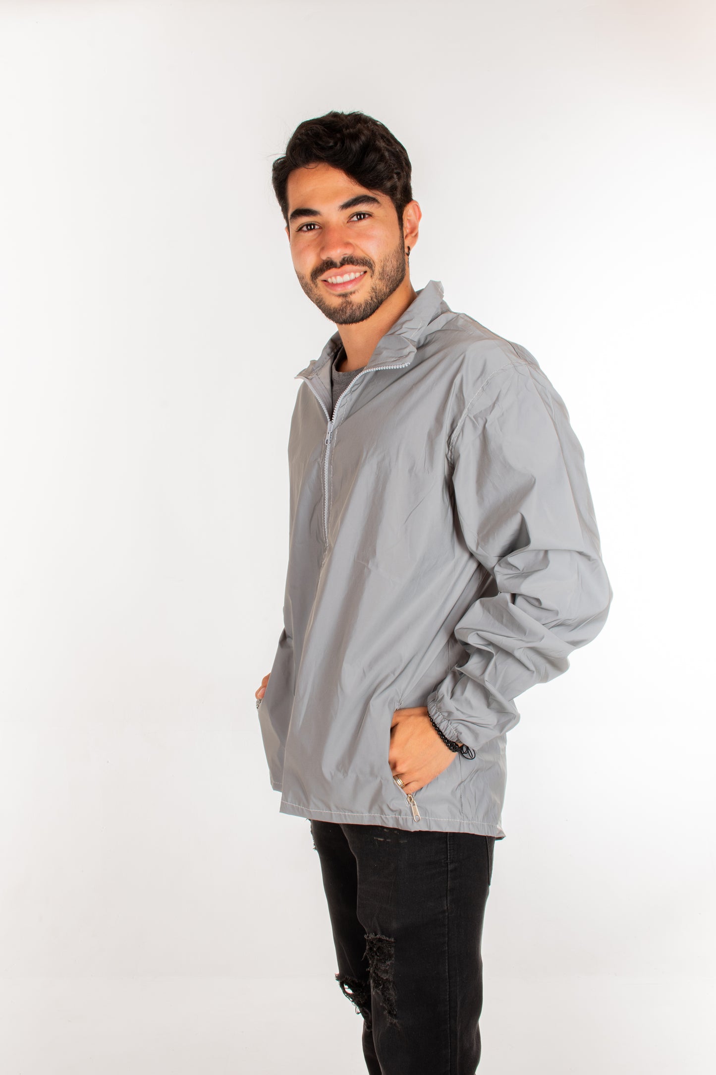 Chaqueta 100% Reflectiva Gris