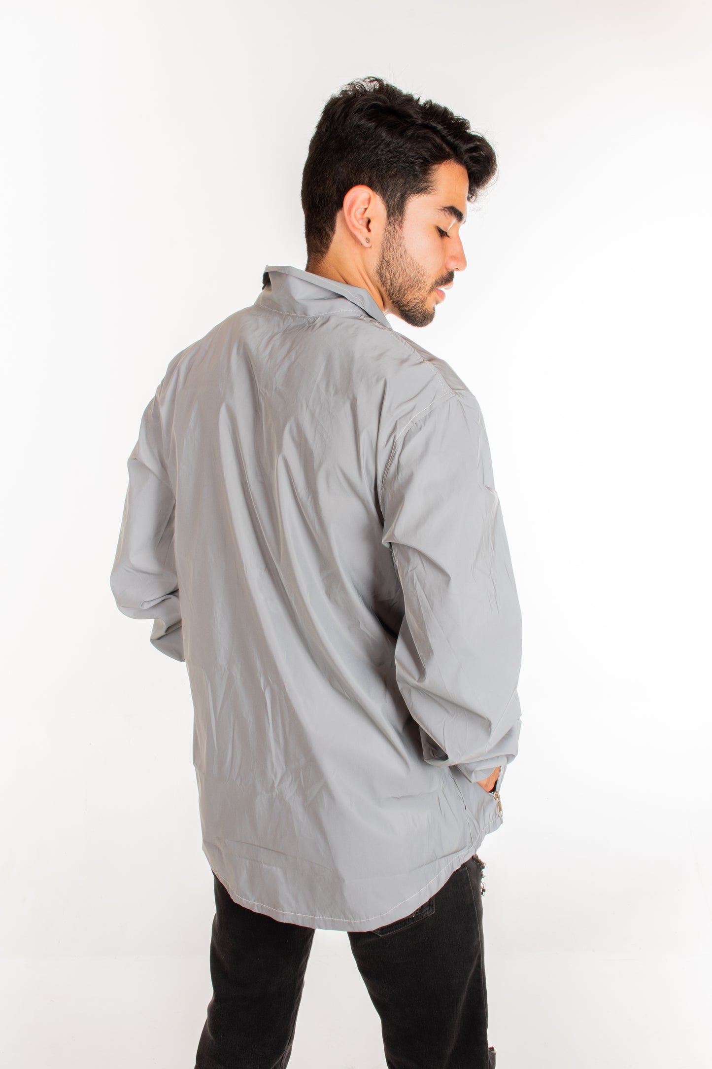 Chaqueta 100% Reflectiva Gris